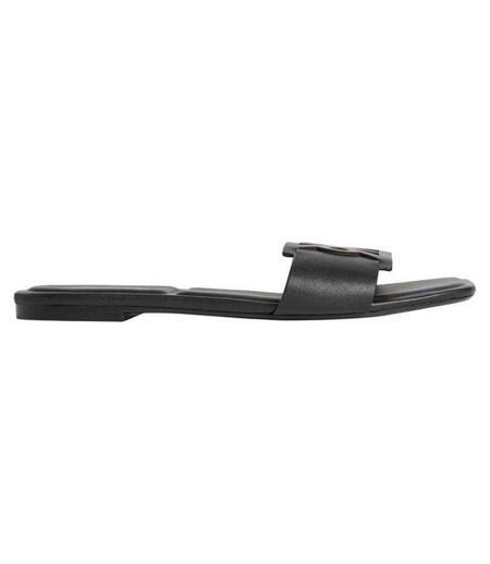 Sandales Motif/style Gros Logo Femme Triple Noir Calvin Klein
