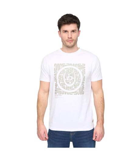T-shirt pixalate homme blanc Duck and Cover