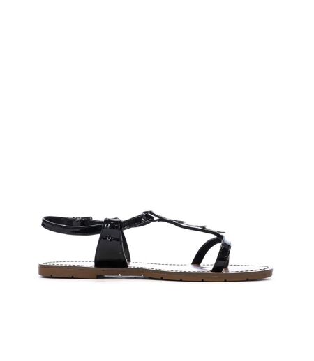 Sandales noires femme chattawak pipa