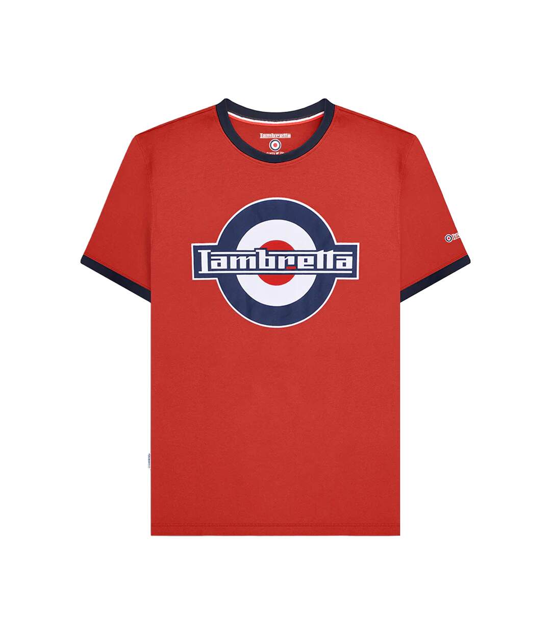 T-shirt Ss25 Homme Rouge Bleu Marine Lambretta-2