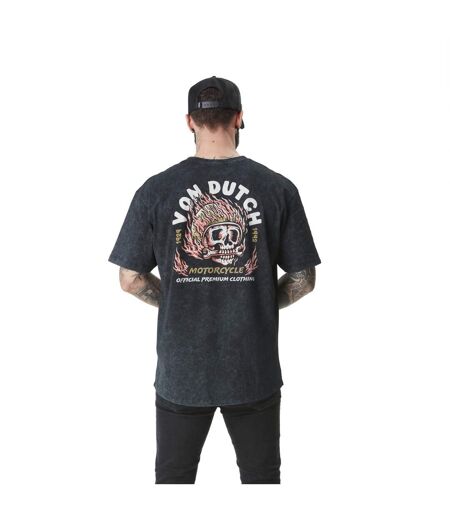 T-shirt homme col rond en jersey comfort fit avec logo Skully Vondutch