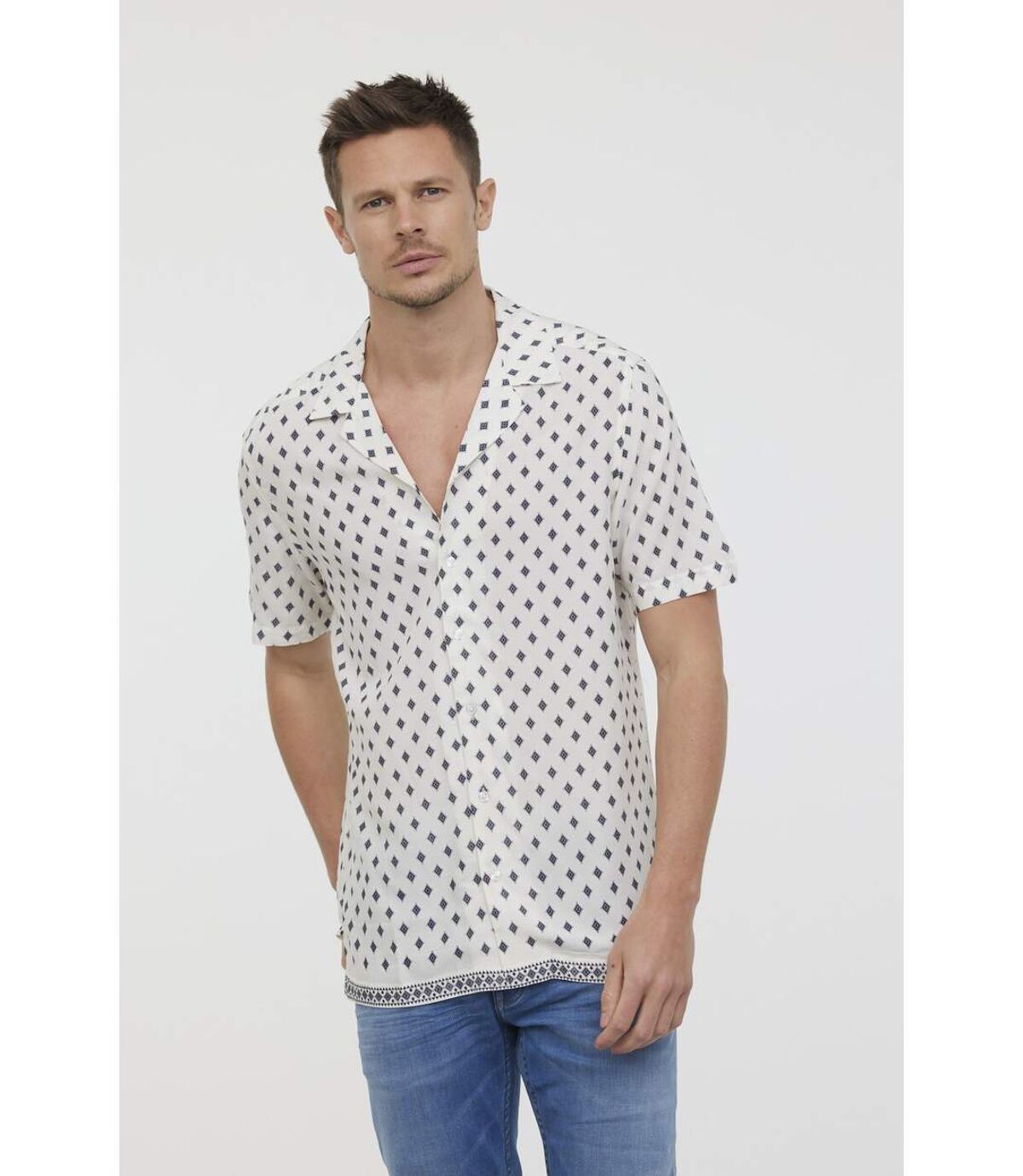 Chemise manches courtes viscose relax DARUS
