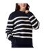 Womens/ladies Serena Striped Sweater Top Navy Finery-4