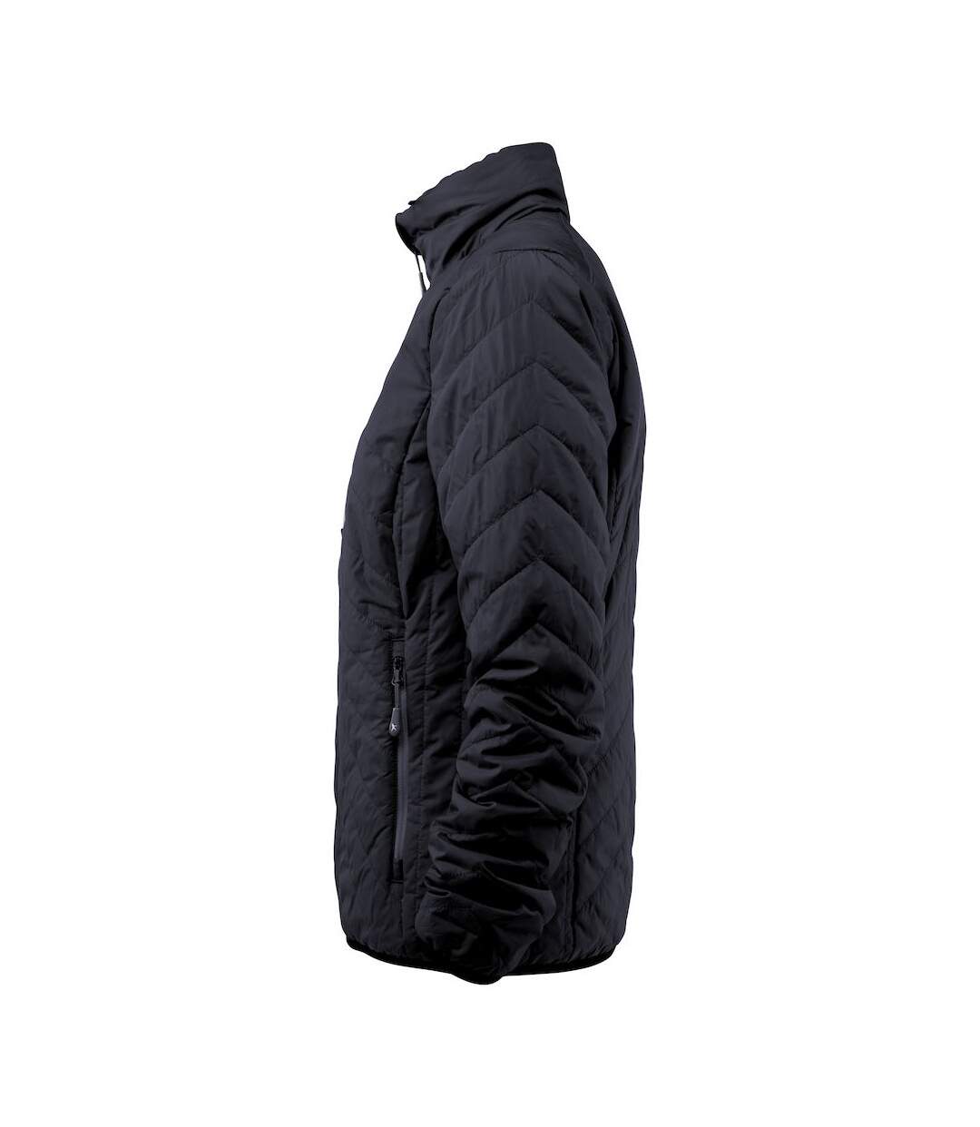 Womens/ladies deer ridge padded jacket navy James Harvest-3