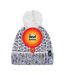 Ladies Fleece Lined Cuffed Thermal Winter Bobble Hat with Pom Pom-2