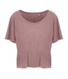Ecologie Womens/Laides Daintree EcoViscose Cropped T-Shirt (Dusty Pink)