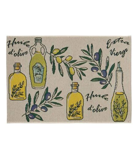 Tapis de Cuisine Antidérapant Garrigue 60x90cm Beige