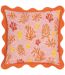 Scalloped coral cushion cover 50cm x 50cm sandy pink Furn