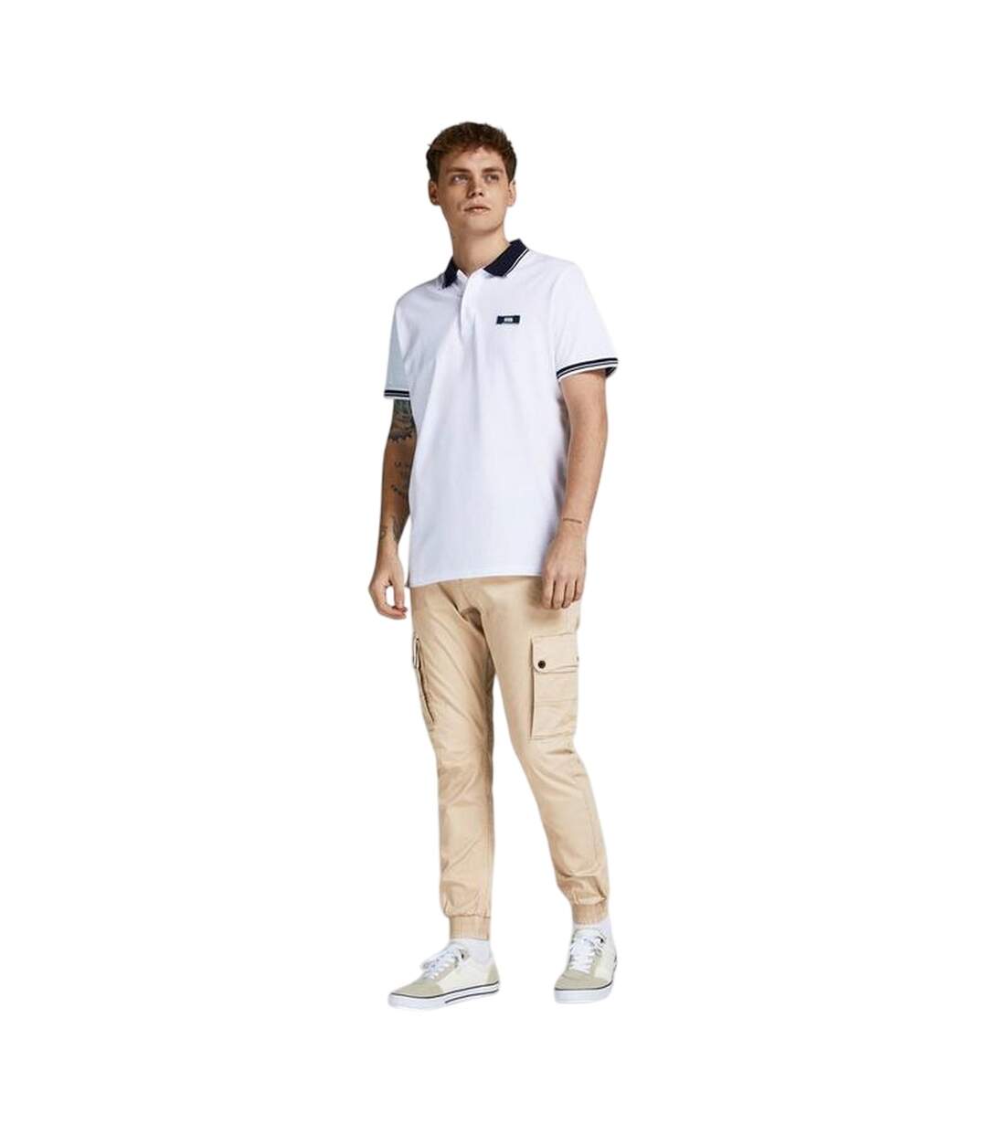 Pantalon À Poches Homme Blanc Cassé Jack And Jones-4