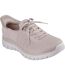 Womens/ladies First Blush Slip-in Trainers Taupe Skechers-1