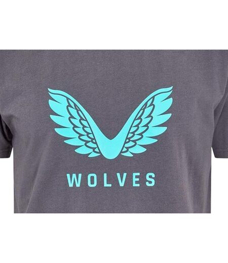 T-shirt Motif/style Loups Homme Gris Foncé Castore