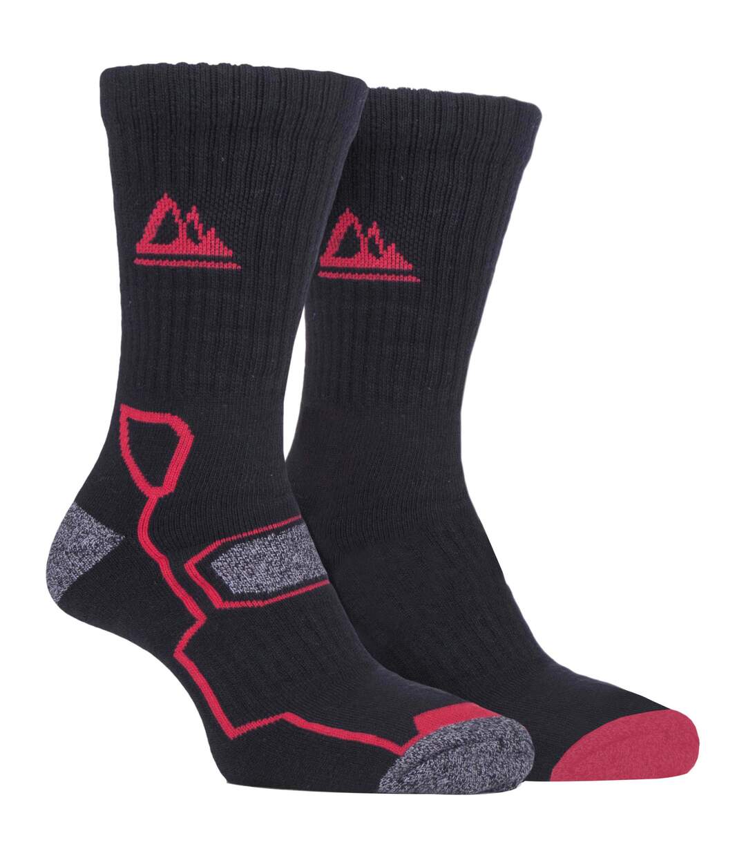 2 Pk Mens Soft Breathable Bamboo Hiking Socks-1