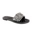 Womens/ladies Bella Flat Slides Black Where´s That From-1