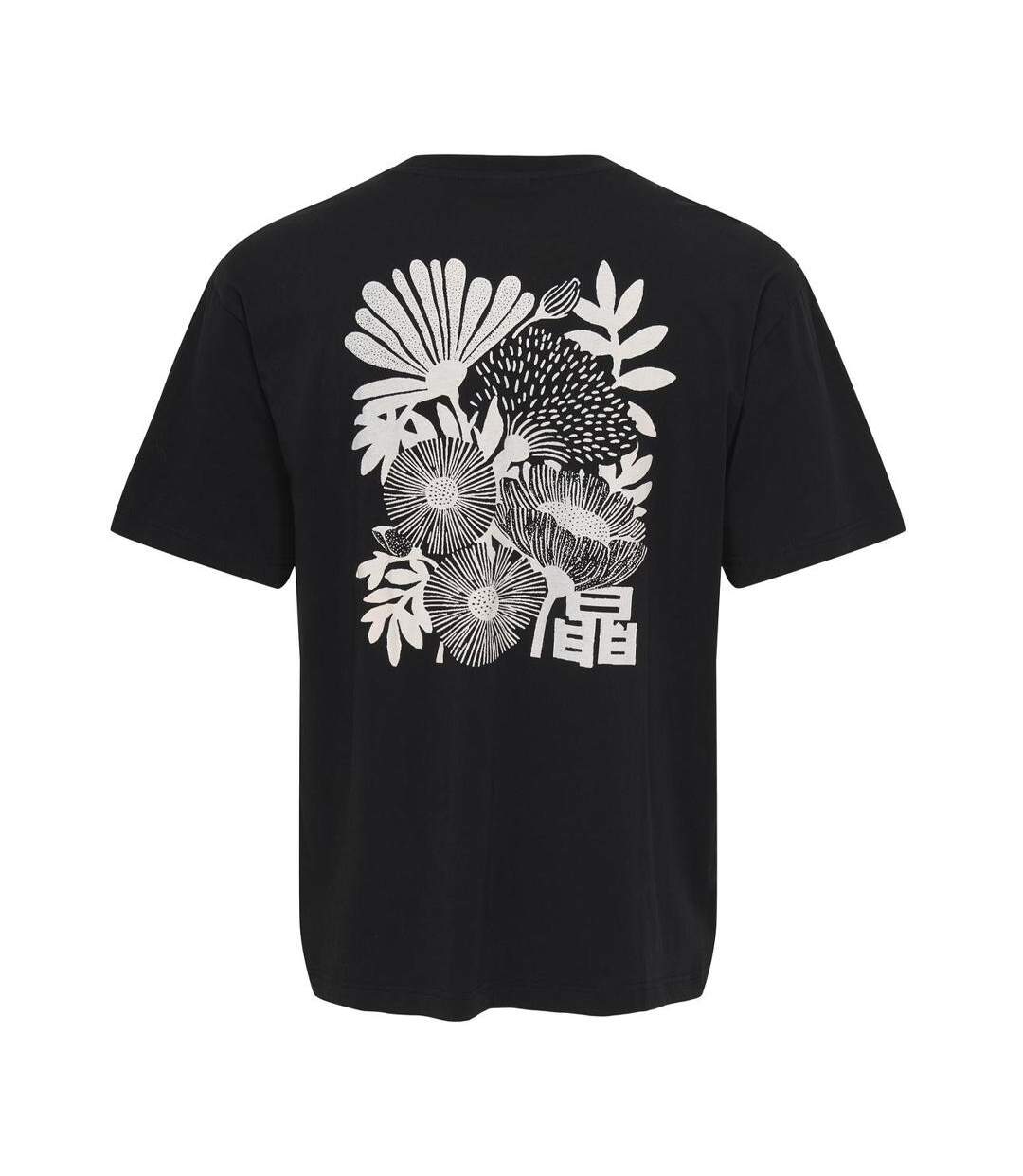 T-Shirt noir uni homme only & sons jeff-2