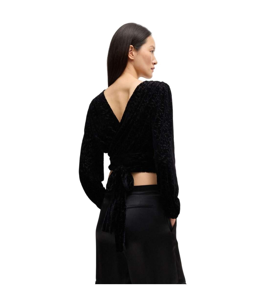 Haut Court C Edevory Femme Noir Boss-3