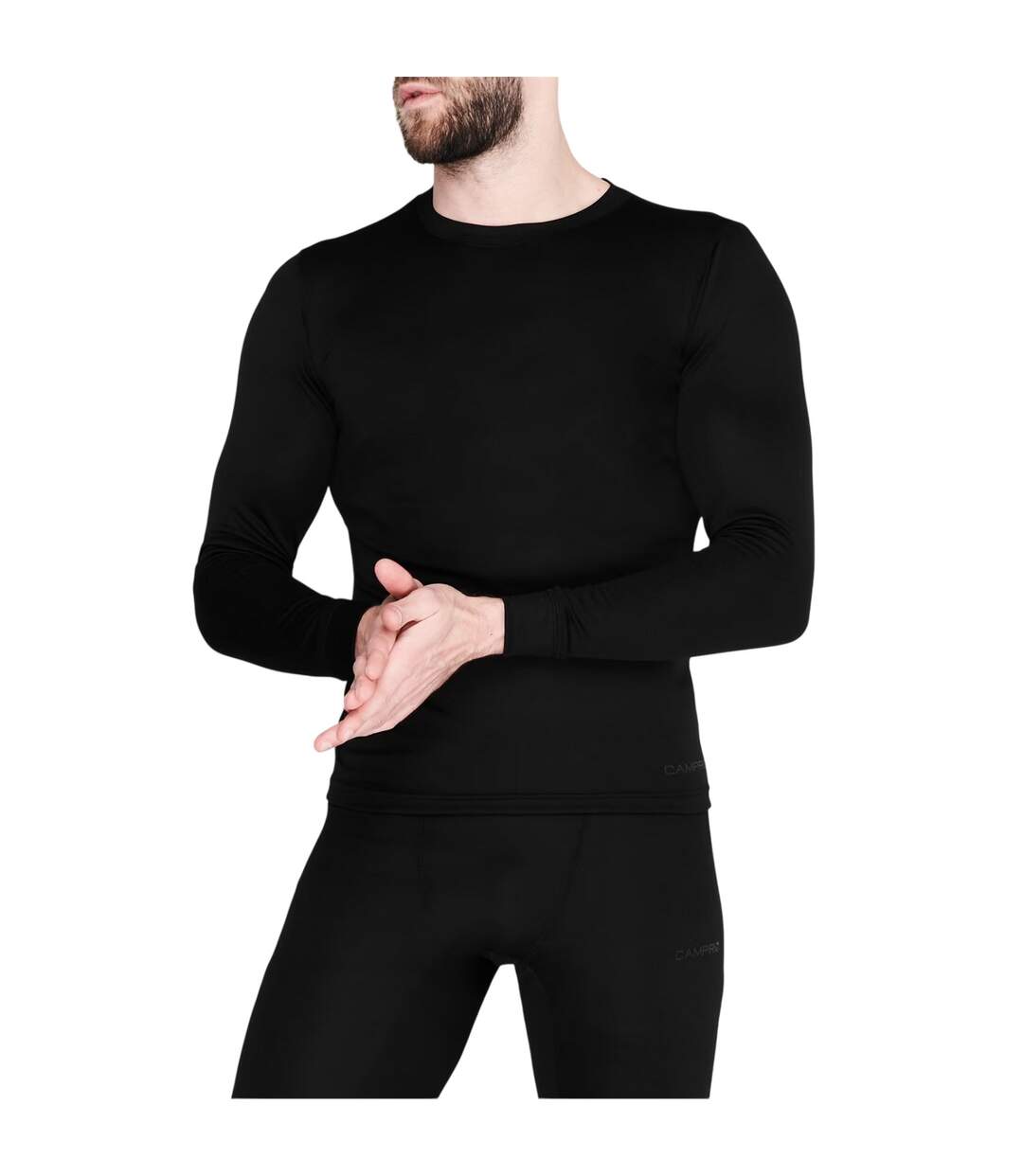 Haut Thermique Manches Longues Homme Noir Campri-3