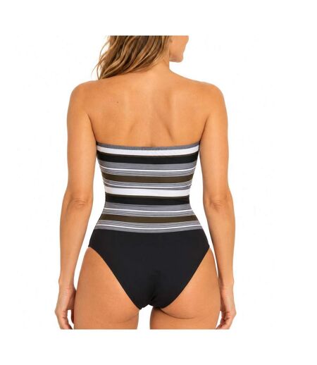Maillot de bain noir/gris femme grain de sable victoria