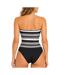 Maillot de bain noir/gris femme grain de sable victoria-2