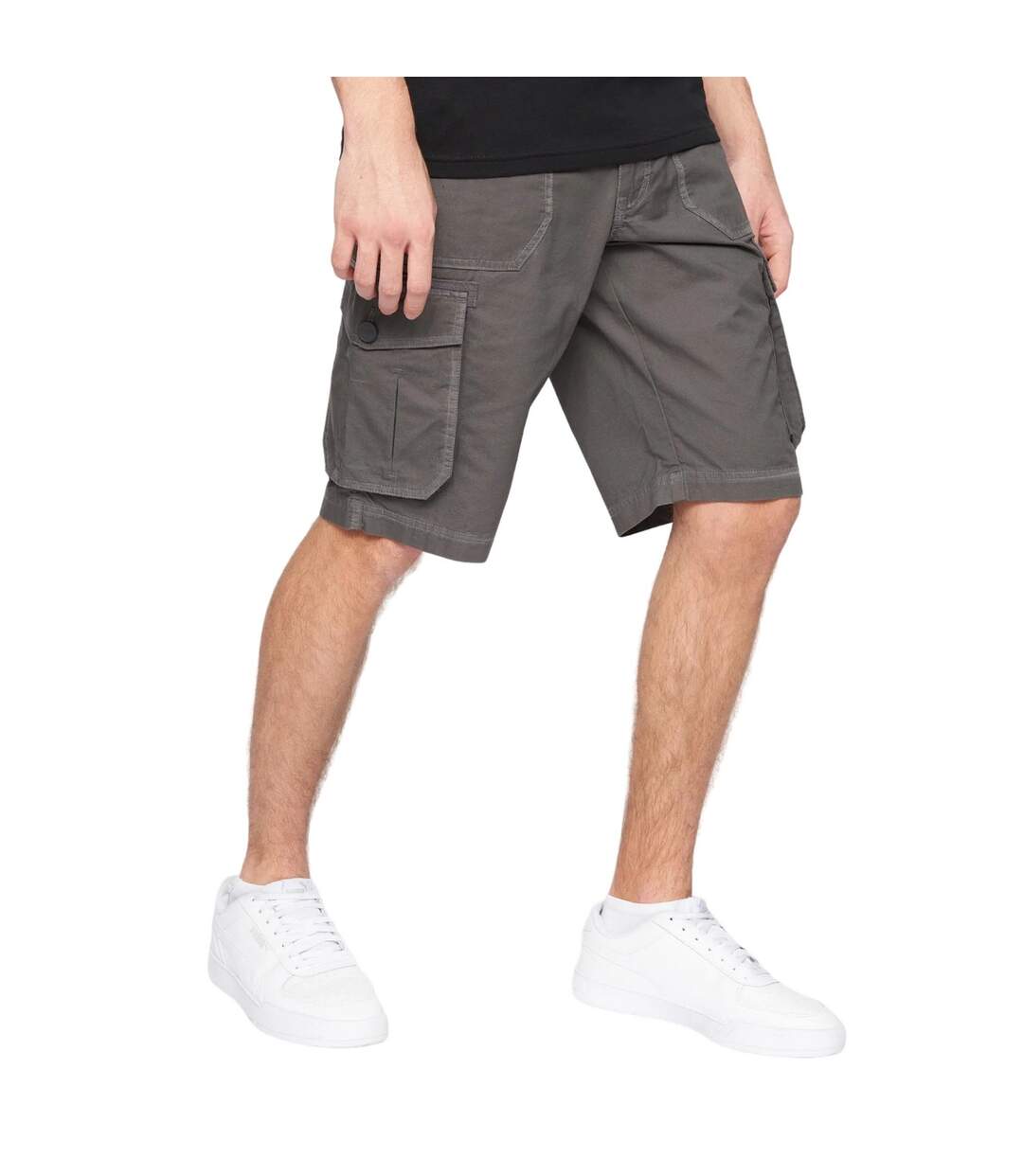Short À Poches Kyron Homme Charbon Crosshatch-4