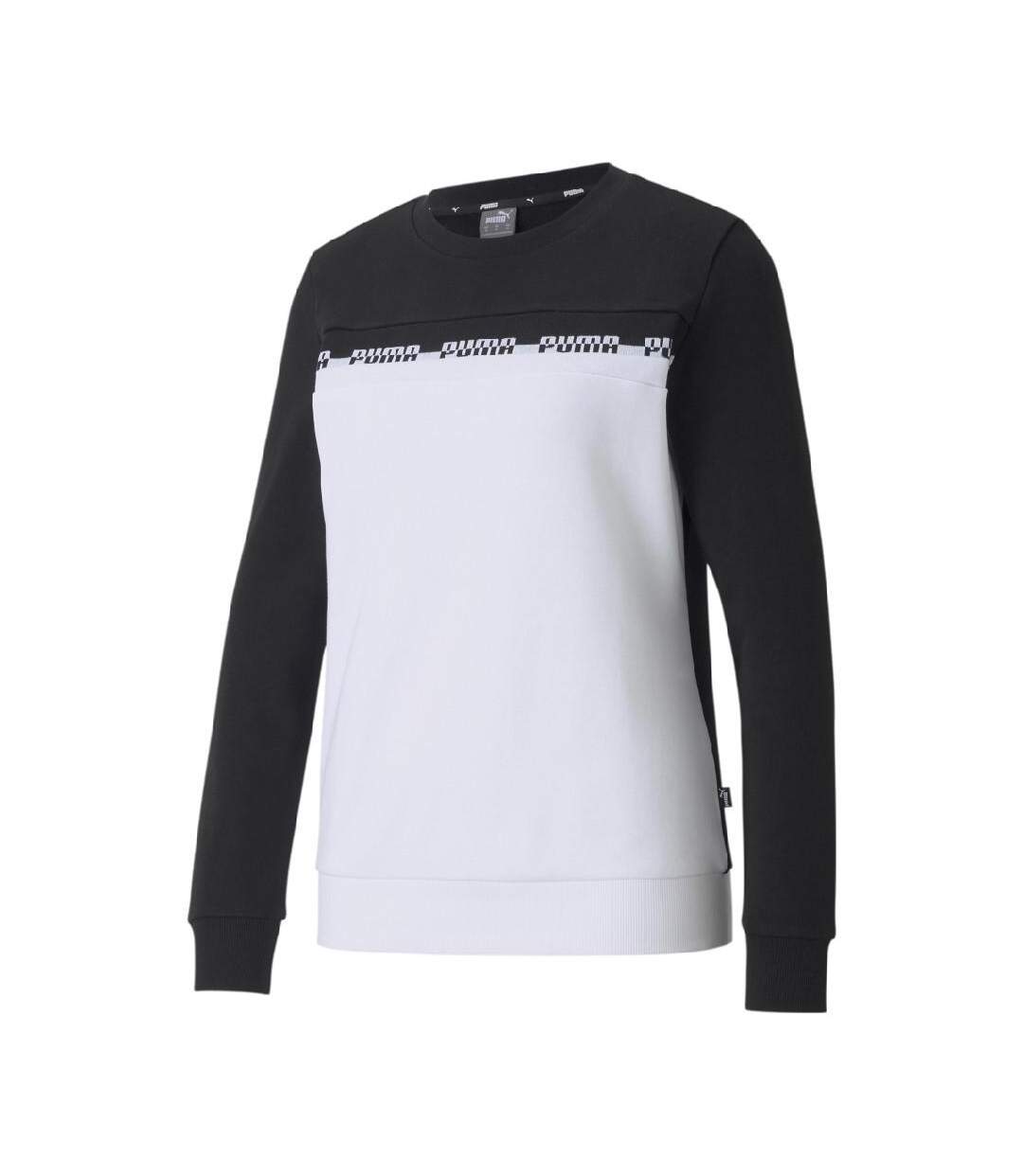 Sweat Blanc/Noir Femme Puma Amplified - S-1