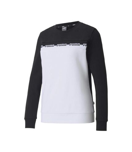 Sweat Blanc/Noir Femme Puma Amplified - S