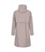 Womens/ladies jade waterproof lightweight long raincoat taupe Animal-2