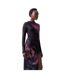 Robe Mi-longue Manches Longues Motif/style Floral Femme Noir French Connection-4