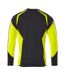 Mens Accelerate Safe Sweatshirt Black Hi Vis Yellow Mascot-2