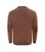 Sweat Motif/style Logo Homme Marron Foncé Howick-2