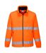 Mens fleece hi-vis safety windbreaker orange Portwest-1