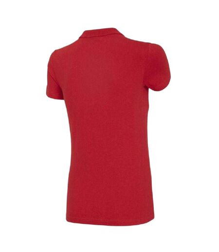Womens/ladies Nosh4 Polo Shirt Red 4F