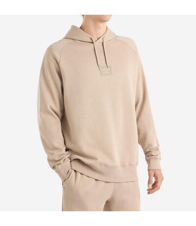 Mens small logo hoodie simply taupe Umbro