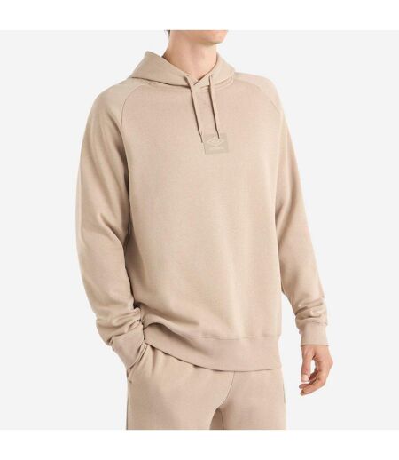 Mens small logo hoodie simply taupe Umbro