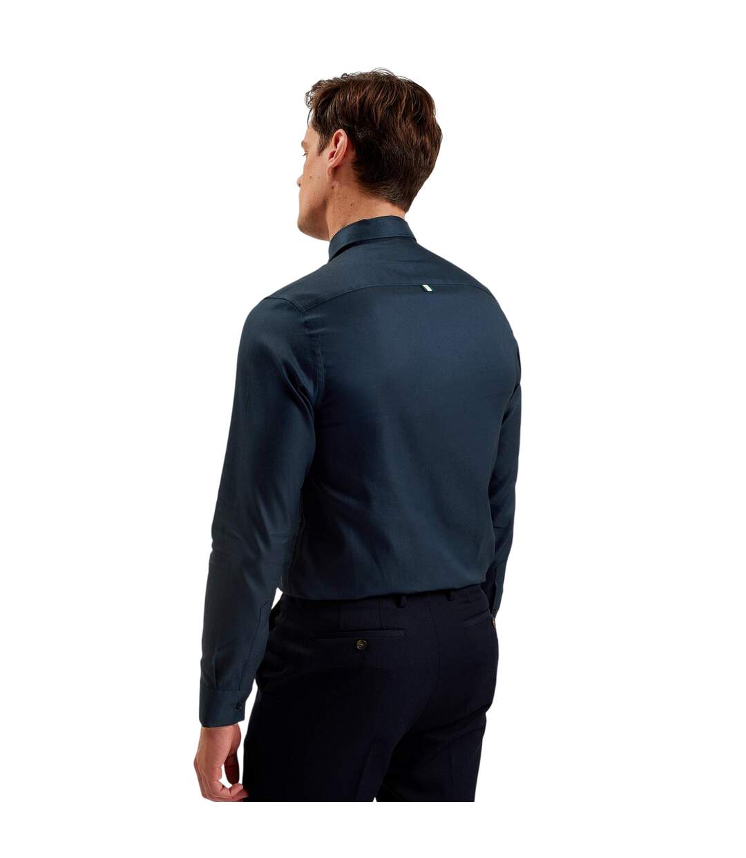 Mens Allardo Oxford Shirt Navy Ted Baker-3
