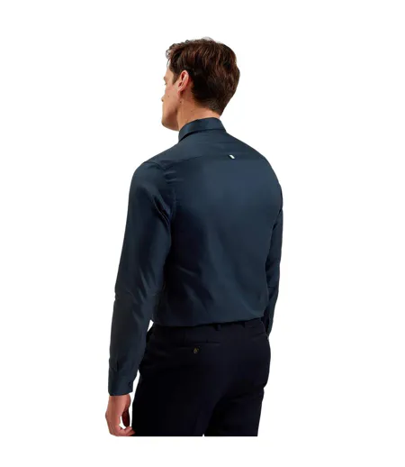Mens Allardo Oxford Shirt Navy Ted Baker