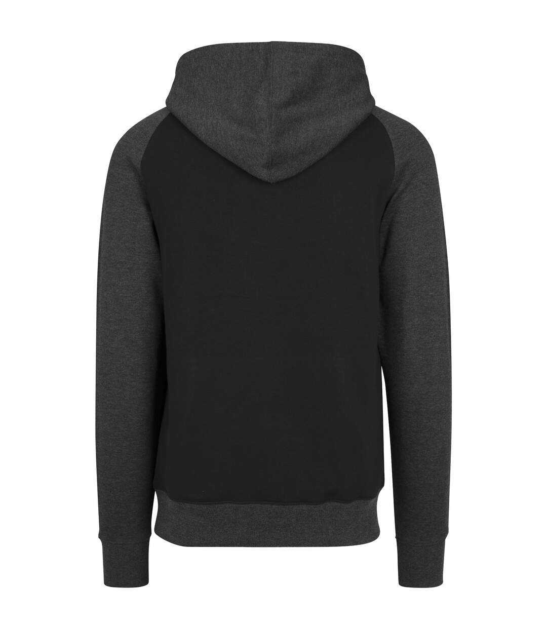 Sweat À Capuche Homme Noir Charbon Chiné Build Your Brand-2