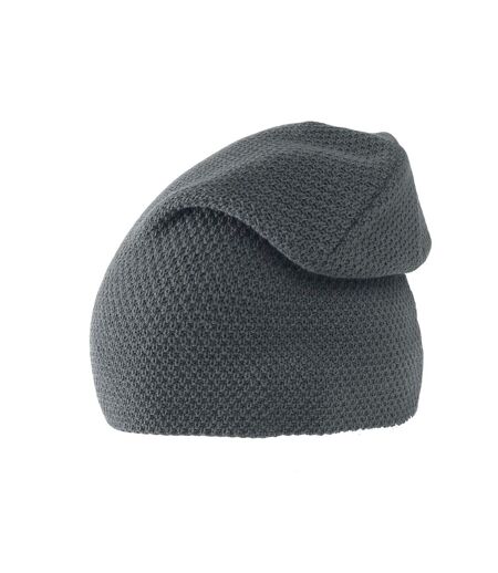 Bonnet Gaufré Snobby Mixte Gris Foncé Atlantis