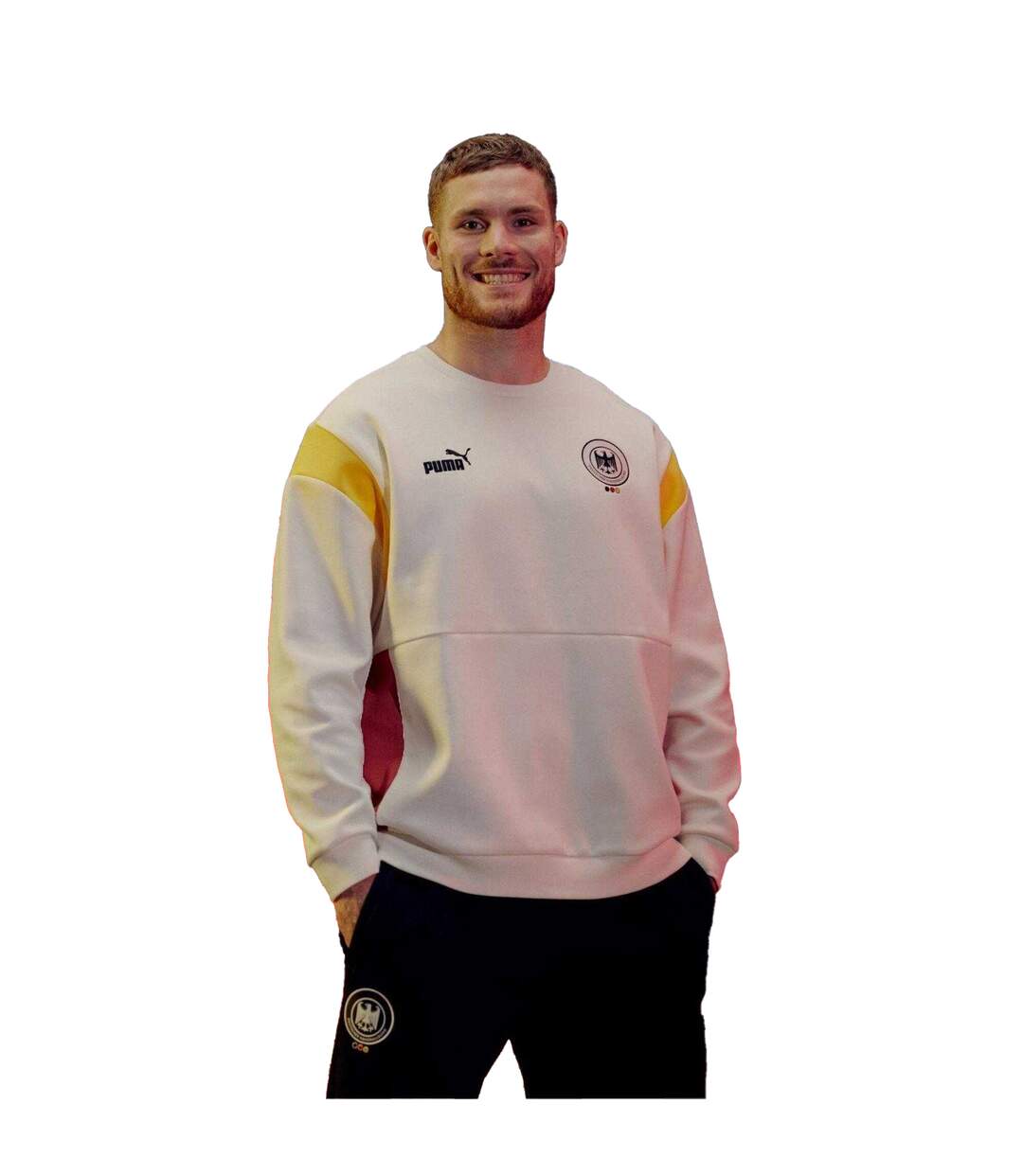 Mens Archive Germany Sweatshirt Warm White Puma-4