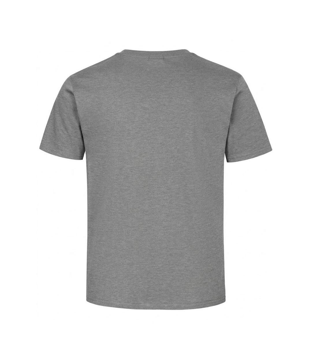 Europe T-shirt Épais Manches Courtes En Coton Homme Gris Chiné Russell-2