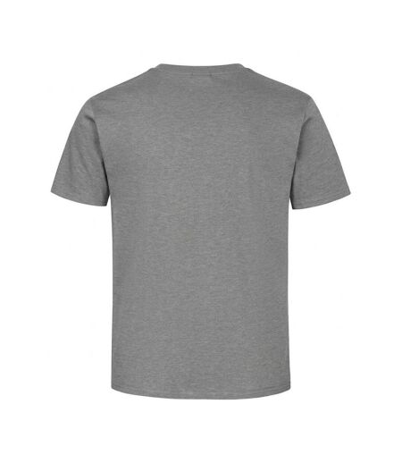 Europe T-shirt Épais Manches Courtes En Coton Homme Gris Chiné Russell