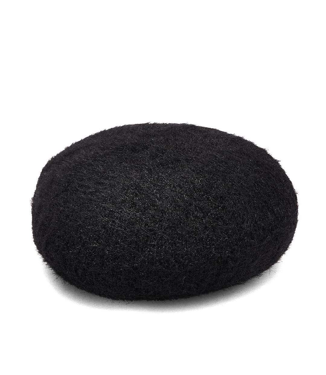 Béret noir femme vero moda plume-1