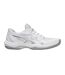 Womens/ladies Game Tennis Shoes White Silver Asics-1