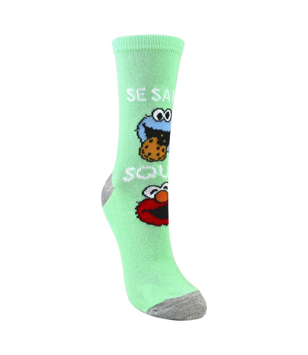 Ladies Cotton Novelty Socks - Sesame Street Pattern Fun & Comfortable Socks-3
