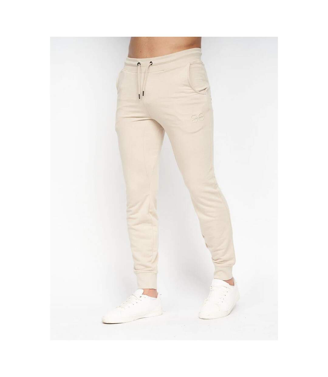 Crosshatch Mens Karmon Sweatpants (Stone)