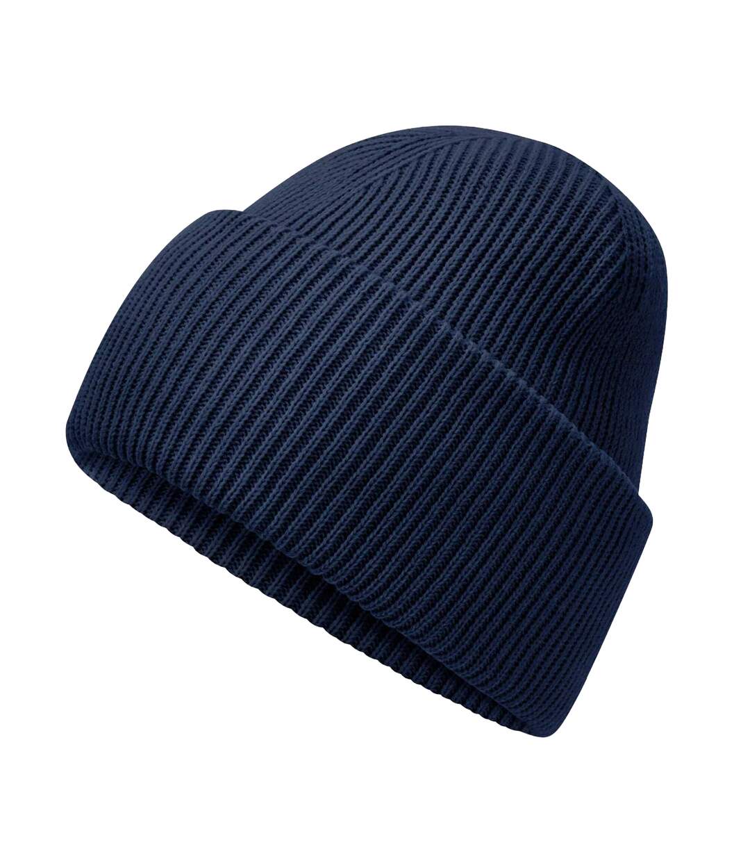 Bonnet Classic Deep Adulte Bleu Marine Français Beechfield-2