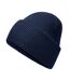Bonnet Classic Deep Adulte Bleu Marine Français Beechfield-2