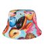Bob Motif/style Beignet Adulte Tournesol Blanc Imprimé Spiral-2