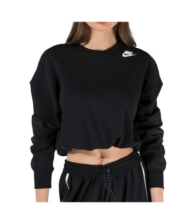 Sweat Noir Femme Nike Nsw Crew - L