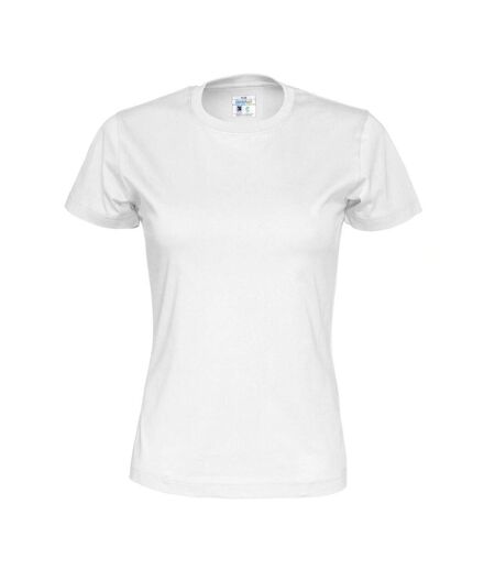 Womens/ladies Organic T-shirt White Cottover