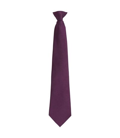 Premier Unisex Adult Colours Fashion Plain Clip-On Tie (Purple) (One Size) - UTPC6753